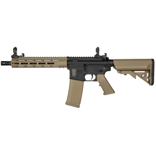 replika karabinu asg specna arms emka ustawiona bokiem lufa w lewo