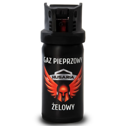 Butelka z Gazem Pieprzowym Husaria Żel 40ml rzut przodem