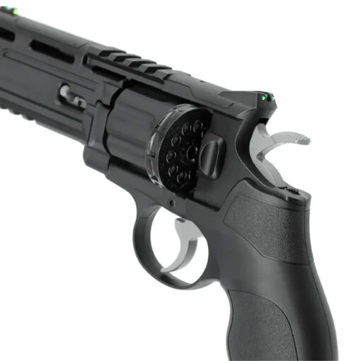 Replika Pistolet ASG Elite Force H8R 6mm lufa w lewo widok na zamek