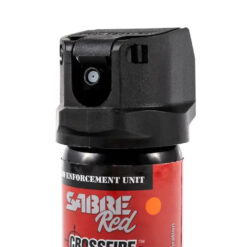 Puszka z gazem pieprzowym Sabre Red Crossfire Jet 2.0 oz/60ml widok przodem na dyszę