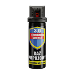 Rzut przodem na puszkę Gazu pieprzowego Terminator 3.0 Strumień 50ml