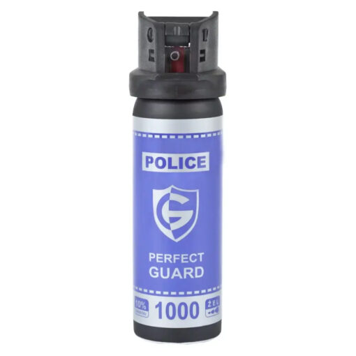 Puszka z gazem pieprzowym policyjnym Perfect guard 1000 55 ml widok przodem