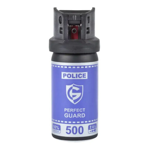 Puszka z gazem pieprzowym policyjnym Perfect guard 500 40 ml widok przodem