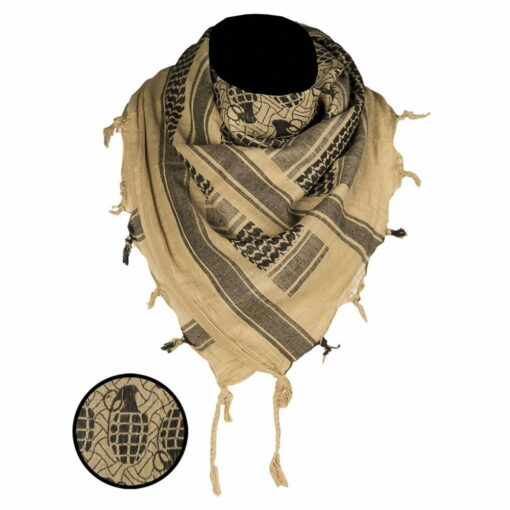 Arafatka Shemagh Mil-Tec Pineapple Coyote/Czarna