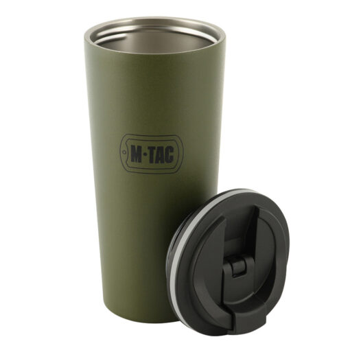 Kubek Termiczny z Zaworem 450ml M-Tac Olive