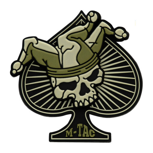Naszywka M-Tac Ace of Spades 3D PVC Black Olive