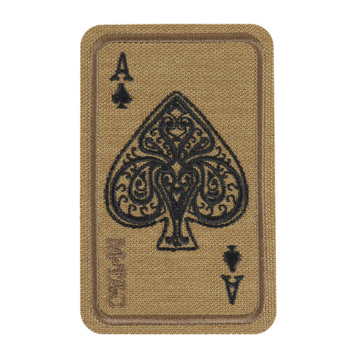 Naszywka M-Tac Ace of Spades Haftowana Coyote