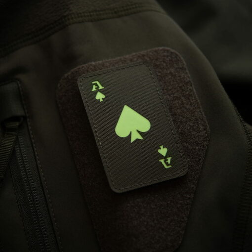 Naszywka M-Tac Ace of Spades Laser Cut Green