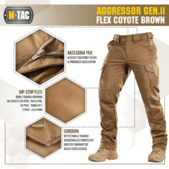 Spodnie Aggressor M-Tac Flex Gen.II Coyote