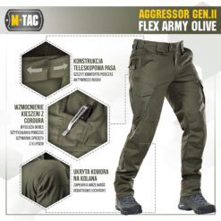 Spodnie Aggressor M-Tac Flex Gen.II Olive