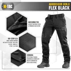 Spodnie Aggressor M-Tac Flex Gen.II Czarne