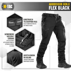 Spodnie Aggressor M-Tac Flex Gen.II Czarne