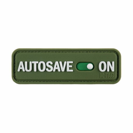 Naszywka Plakietka M-Tac Autosave PVC olive