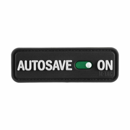 Naszywka Plakietka M-Tac Autosave PVC black