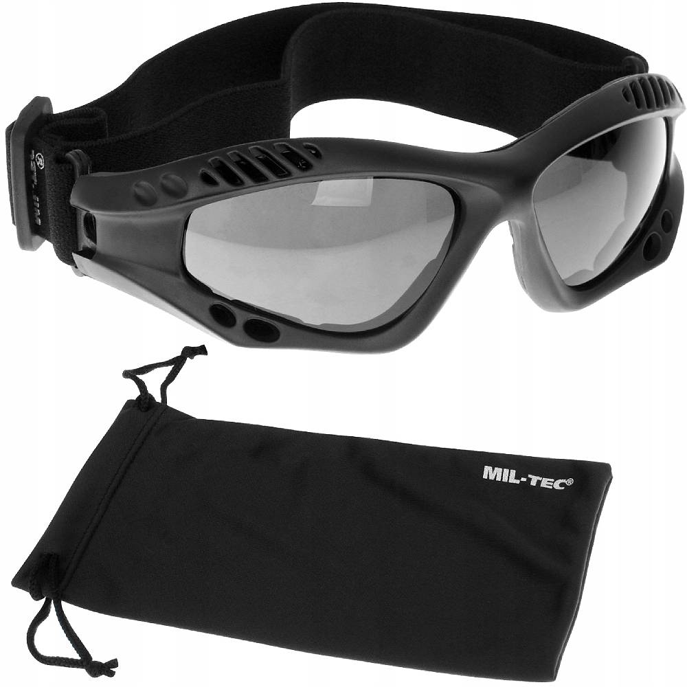 Gogle Commando Air Pro Mil-Tec Black Smoke 1