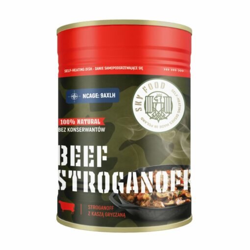 BEEF STROGANOFF Stroganoff z kaszą gryczaną