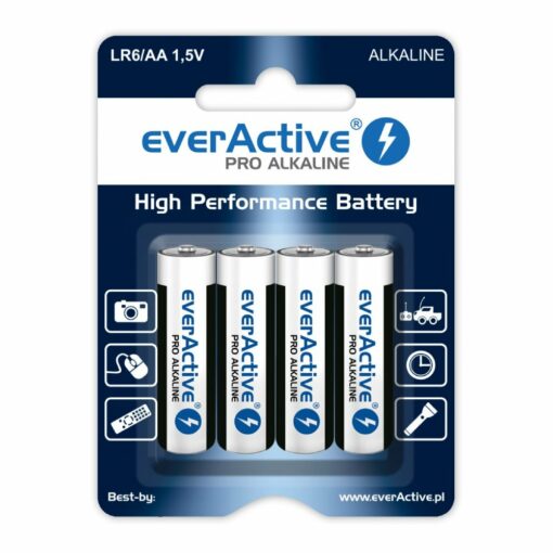 Baterie everActive Pro Alkaline 4x AA 1.5V