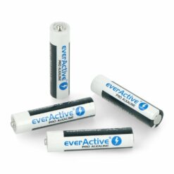 Alternative view of Baterie Akumulatory everActive Pro alkaline 4x AAA 1.5V R3 LR03