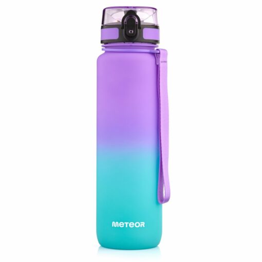 Bidon Sportowy Meteor 1000 ml Fioletowy Błękitny