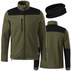 Bluza Polarowa Unisex Rimeck Effect Zielona