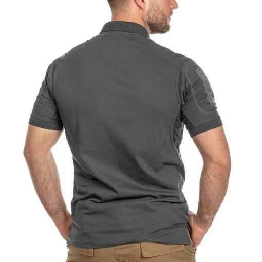 Koszulka Polo T-shirt Texar Elite Pro Grey Szara - obrazek 3