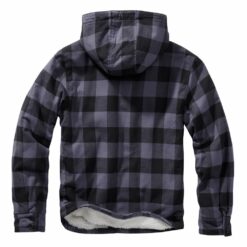 Kurtka Brandit Lumberjacket Hooded Black/Grey Ging