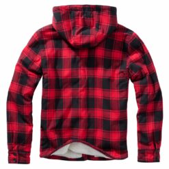 Alternative view of Kurtka Brandit Lumberjacket Hooded Red/Black Ging