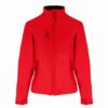 Kurtka Morowo Soft Shell Damska Czerwona