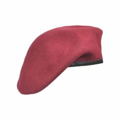Beret Tłoczony Bordowy
