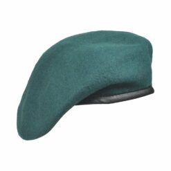 Beret Tłoczony Ciemnozielony