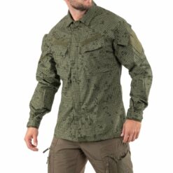 Bluza mundurowa Helikon Raid Desert Night Camo z Rip-Stop PolyCotton. 8 kieszeni, wzmocnienia na łokciach, panele velcro. Taktyczna bluza inspirowana US Army.