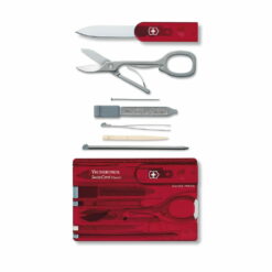Karta SwissCard Victorinox Transparent Red