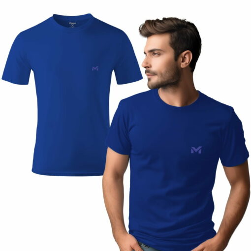 Koszulka Morowo Premium Logo Męska Niebieska