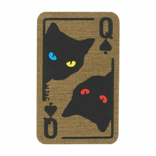 Naszywka Haftowana M-Tac Queen of Spades Coyote