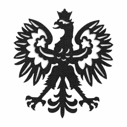 Naszywka M-Tac Kontur Polski Orzeł Laser Czarny