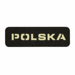 Naszywka M-Tac Polska 25x80 Laser Cut Black