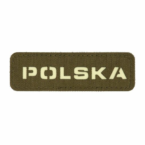 Naszywka M-Tac Polska 25x80 Wycięta Laser Cut Oliv
