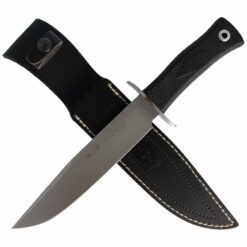 Nóż Muela Sarrio 19G Elastomer / Skóra Czarna