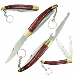 Nóż N242 Kandar Ostrze i Piła z Brelokiem