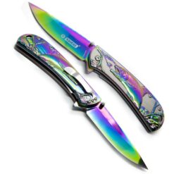 Nóż N661 Kandar Tęczowy Ryba Klips