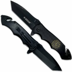 Nóż NS10 Fire Dept Black Plain Oxide