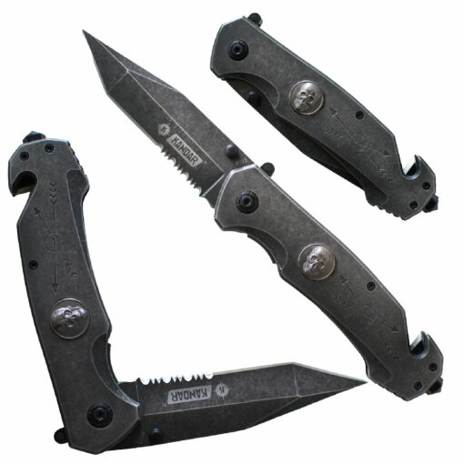 Nóż NS33 Stone Washed Skull Tanto Serrated