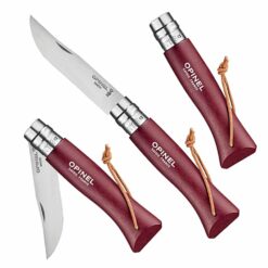 Nóż Opinel Brelok Colorama Kit No. 8 Burgundy