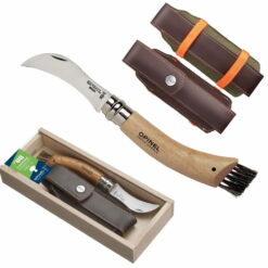 Nóż Opinel Inox nr 08 VRI Grzybiarz Opak + Etui