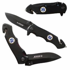 Nóż Składany N47 Kandar Ratowniczy Czarny