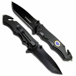 Nóż Składany N605 Kandar Ratowniczy Tanto Czarny