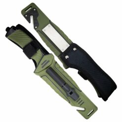 Alternative view of Nóż Stały N601 Kandar Tactical z Krzesiwem Olive