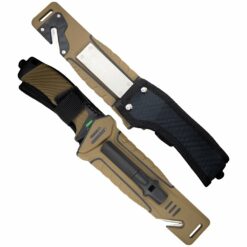 Nóż Stały N602 Kandar Tactical z Krzesiwem Coyote