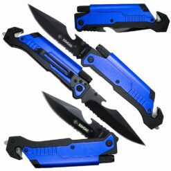 Nóż z Piłą do Cięcia Lin Kandar JM-K16 Niebieski