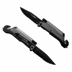 Nóż z piłą do cięcia lin Kandar JM-K16 Szary